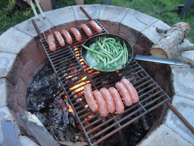  DIY rist grill for matlaging på brann pit 